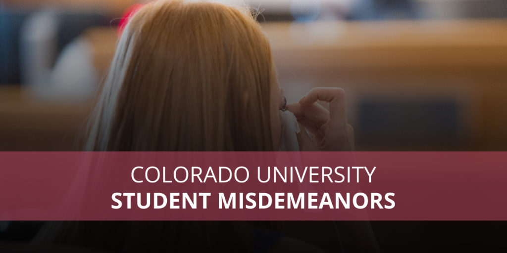 Colorado University Student Misdemeanors